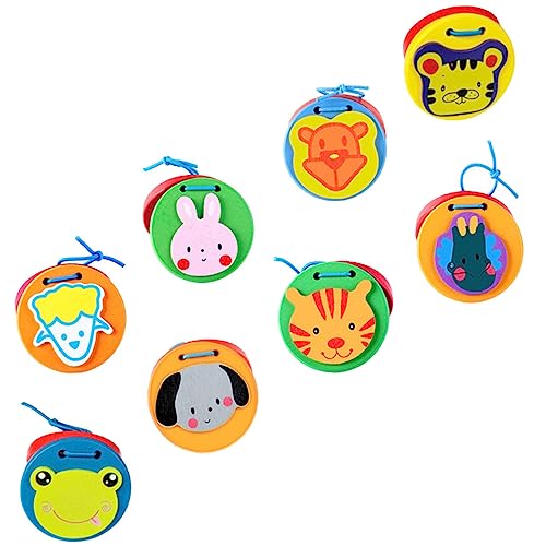 JUMPLAWN Kastagnetten Spielzeug für Kleinkinder 8Stücke Holz Kastagnetten Musical Instrumente mit Cartoon Motiven Pädagogisches Musikspielzeug für Vorschulkinder JUMPLAWN Kastagnetten Spielzeug für Kleinkinder 8Stücke Holz Kastagnetten Musical Instrumente mit Cartoon Motiven Pädagogisches Musikspielzeug für Vorschulkinder von JUMPLAWN