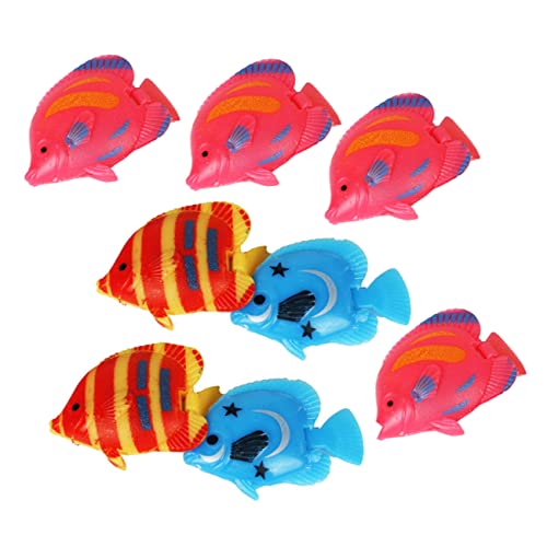 JUMPLAWN 8 Stück realistisches Goldfischdekor Dekorationen für Aquarien Spielzeugfisch künstlich Schwebend Aquariumdekor - Fisch Figur Plastik JUMPLAWN 8 Stück realistisches Goldfischdekor Dekorationen für Aquarien Spielzeugfisch künstlich Schwebend Aquariumdekor - Fisch Figur Plastik von JUMPLAWN