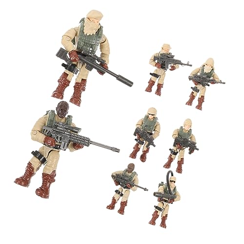 JUMPLAWN 8Stücke Mini Personen Modelle Bewegliche Figuren für Mikrolandschaften Tischdekoration und Sandtisch Dekoration Geruchlos und Wetterbeständig Perfektes für Kreative Szenen von JUMPLAWN