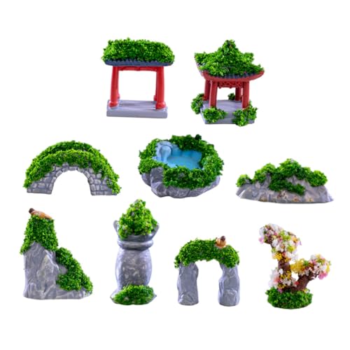 JUMPLAWN 9Stücke Miniatur Gebäudemodelle für Mikro Landschaften Lebendige Harzfiguren für Wohnkultur für Miniaturgärten und Puppenhäuser JUMPLAWN 9Stücke Miniatur Gebäudemodelle für Mikro Landschaften Lebendige Harzfiguren für Wohnkultur für Miniaturgärten und Puppenhäuser von JUMPLAWN