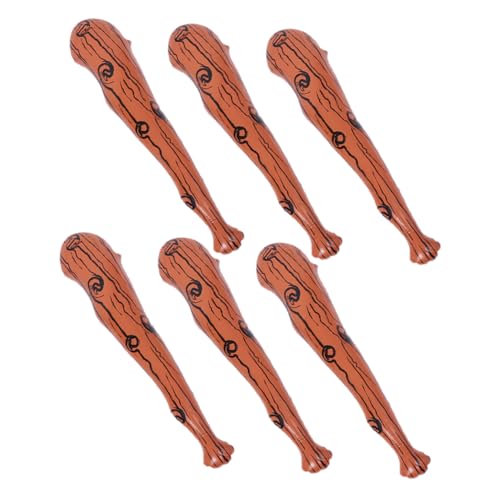 JUMPLAWN Aufblasbare Baseballschläger Anfeuerungsstäbe Holzmuster Baseballschläger Krachmacher Kostümzubehör Für Geburtstags Und Poolpartys 6 Stück 90 cm JUMPLAWN Aufblasbare Baseballschläger Anfeuerungsstäbe Holzmuster Baseballschläger Krachmacher Kostümzubehör Für Geburtstags Und Poolpartys 6 Stück 90 cm von JUMPLAWN