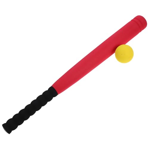 JUMPLAWN Baseball Set mit Schaumstoffschläger und Ball für Jungen Jahren Roter Zufällige Ballfarbe Sicher und Leicht zu Greifen von JUMPLAWN
