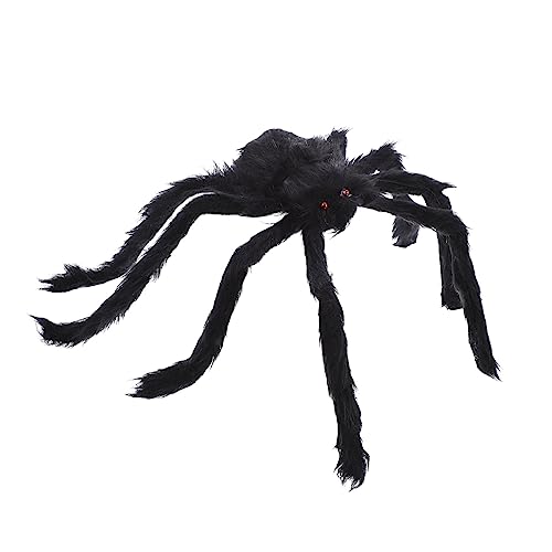 JUMPLAWN Big Spider -webspielzeug Große Halloween-spinne Halloween-spinnendekoration Simulationsspinnen Spinnenplüschspielzeug Realistische Spinne Spinnenfigur Draht Black JUMPLAWN Big Spider -webspielzeug Große Halloween-spinne Halloween-spinnendekoration Simulationsspinnen Spinnenplüschspielzeug Realistische Spinne Spinnenfigur Draht Black von JUMPLAWN