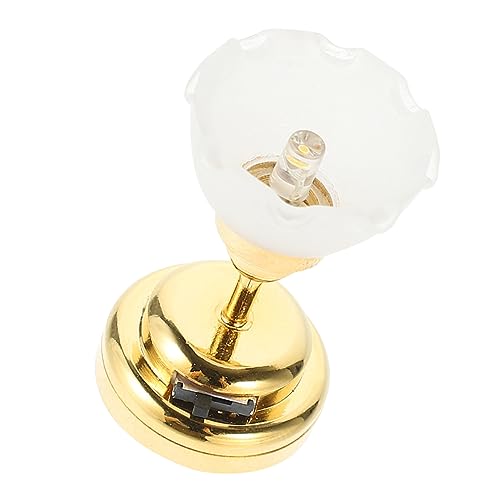 JUMPLAWN Blumenförmiger Deckenlichtmodell Miniaturlampe Mini Möbel Miniatur-deckenlampe Kleine Hauslampe Simulationslampe Miniatur-Ornamente Möbelverzierung Plastik von JUMPLAWN