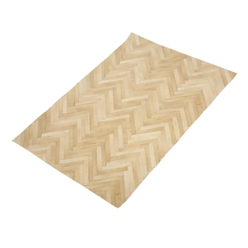JUMPLAWN Puppenhaus Bodenbelag Blatt Vintage Pu Material Mini Dekorative Dielen von JUMPLAWN