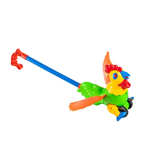 JUMPLAWN Cartoon Walker mit Hahndesign Spielzeugwagen für Abnehmbar und Farbenfroh Sicherer Lernlaufwagen für Jahre Fördert die Koordination und Beinkraft von JUMPLAWN