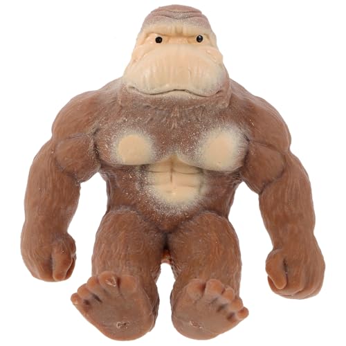 JUMPLAWN Dehnbares Cartoon Gorilla Squeeze Stressabbau Aus Weichem Partygeschenk Für Erwachsene Sensorisches Zur Druckentlastung Braunes von JUMPLAWN