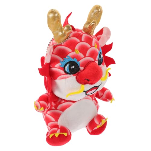 JUMPLAWN Drachen Plüschtier Kleine Drachenpuppe Ausgestopfter Drache Tierpuppe Ausgestopfter Drache Plüsch Chinesischer Drache Sofapuppe Neujahr Ausgestopftes Maskottchen von JUMPLAWN