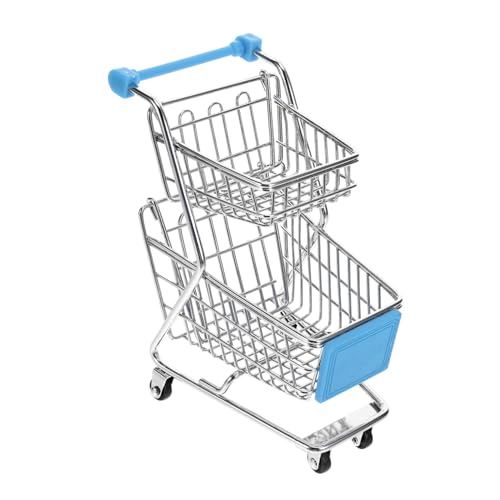 JUMPLAWN Einkaufswagen Spielgeld Mini Einkaufswagen Räder Einkaufswagen Einkaufskorb Eiscreme Essenswagen Karren Puppe Himmelblau Eisen JUMPLAWN Einkaufswagen Spielgeld Mini Einkaufswagen Räder Einkaufswagen Einkaufskorb Eiscreme Essenswagen Karren Puppe Himmelblau Eisen von JUMPLAWN