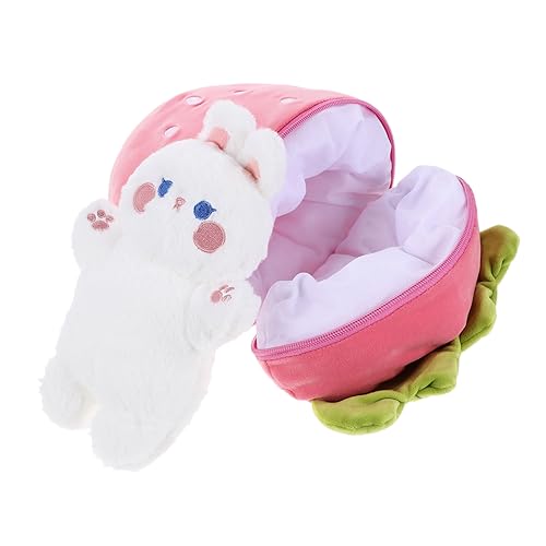 JUMPLAWN Erdbeer -Kaninchen -Plüschspielzeug Kuscheltier Plüsch Plüsch Kindergeburtstag gastgeschenke Plüschtiere Erdbeerhase Stofftier PP Baumwolle JUMPLAWN Erdbeer -Kaninchen -Plüschspielzeug Kuscheltier Plüsch Plüsch Kindergeburtstag gastgeschenke Plüschtiere Erdbeerhase Stofftier PP Baumwolle von JUMPLAWN