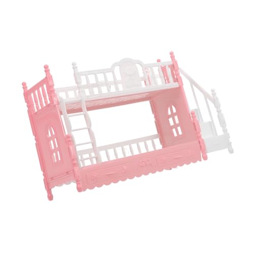 JUMPLAWN Miniatur Puppenhaus Etagenbett Mit Leiter Möbel Modell Für Kreative Puppenhausdekoration Und Spielzeug Für Projekte Und Mini Landschaften von JUMPLAWN