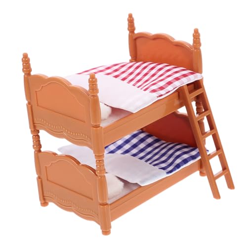 JUMPLAWN Etagenbett Puppenhaus-Miniatur-Szenenmodell Bett im Maßstab 1:12 Etagenbett für Puppen Etagenbett-Ornament Puppenhaus-Etagenbett- Plastik JUMPLAWN Etagenbett Puppenhaus-Miniatur-Szenenmodell Bett im Maßstab 1:12 Etagenbett für Puppen Etagenbett-Ornament Puppenhaus-Etagenbett- Plastik von JUMPLAWN