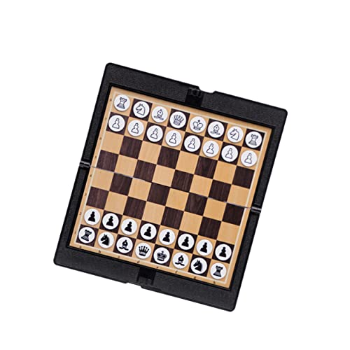 JUMPLAWN Faltbares Schachspiel Mit Magnetischen Figuren Tragbares Schachbrett Für Erwachsene Lernspielzeug Für Zuhause Und Unterwegs Robustes Design Aus Hochwertigem von JUMPLAWN