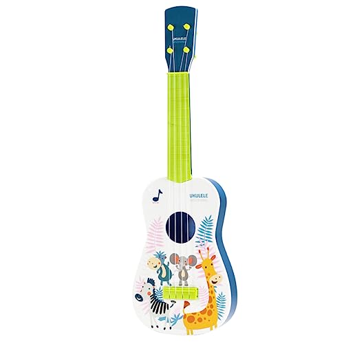 JUMPLAWN Frühes Bildungsspielzeug Kindergitarre Ukulele für Kleinkinder Sicheres und Realistisches Musikinstrument für Musikalische Früherziehung Robustes und Langlebiges von JUMPLAWN