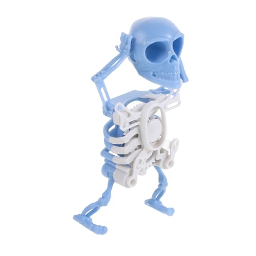 JUMPLAWN Gedruckter Tanzender Skelett mit Aufziehfunktion Gruselige Halloween Figur Mini Skelett Deko aus Kunststoff und Gummi Geeignet für Tisch Regal und Auto JUMPLAWN Gedruckter Tanzender Skelett mit Aufziehfunktion Gruselige Halloween Figur Mini Skelett Deko aus Kunststoff und Gummi Geeignet für Tisch Regal und Auto von JUMPLAWN