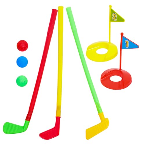 JUMPLAWN Golfset aus Robustem Buntes für Drinnen und Draußen Fördert Motorik Hand Augen koordination und Bewegung für Eltern Junge Mädchen Spiele und Outdoor aktivität von JUMPLAWN