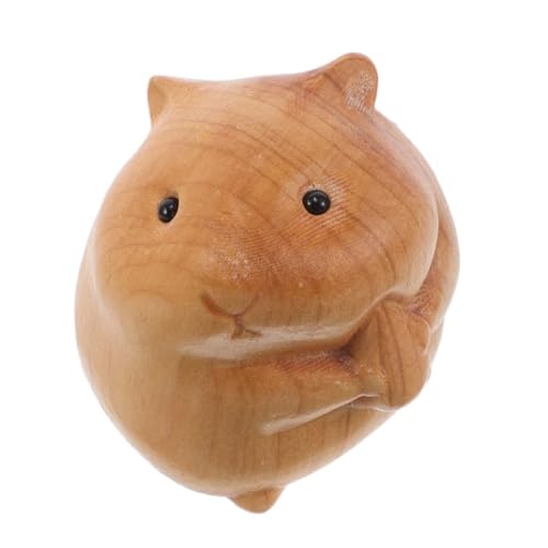 JUMPLAWN Handgeschnitzte Hamsterfigur Aus Holz Exquisite Tier Skulptur Für Desktop Dekoration Holzkunst Hamster Statue Modell Für Hamsterliebhaber JUMPLAWN Handgeschnitzte Hamsterfigur Aus Holz Exquisite Tier Skulptur Für Desktop Dekoration Holzkunst Hamster Statue Modell Für Hamsterliebhaber von JUMPLAWN