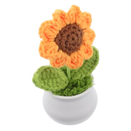 JUMPLAWN Handgewebte Sonnenblume Künstliche Im Topf Kleine Deko Pflanze Für Zuhause Büro Und Auto Perfekte Tischdekoration Klopfen Langlebig Und Pflegeleicht JUMPLAWN Handgewebte Sonnenblume Künstliche Im Topf Kleine Deko Pflanze Für Zuhause Büro Und Auto Perfekte Tischdekoration Klopfen Langlebig Und Pflegeleicht von JUMPLAWN