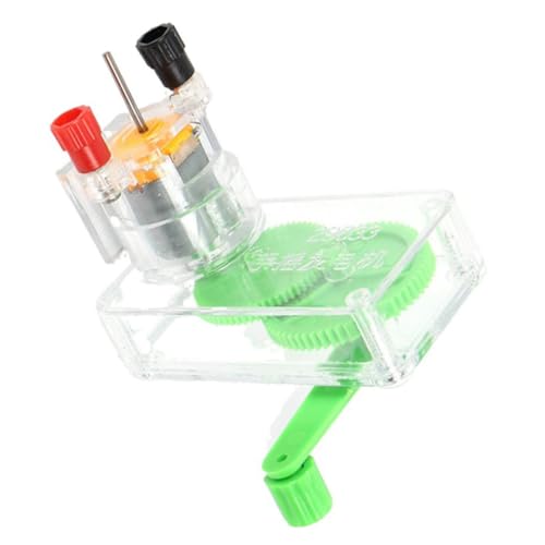 JUMPLAWN Handkurbelgenerator für Kinder Tragbarer Stromgenerator Selbstgemacht Elektrogenerator Pädagogisches Spielzeug Wissenschaftliche Experimente von JUMPLAWN