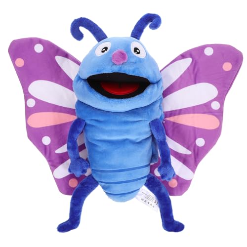 JUMPLAWN Handpuppe Für Weiche Plüsch Spielzeugfigur Beweglicher Mund Für Geschichtenerzählen Und Rollenspiele Waschbar Und Leicht Zu Reinigen von JUMPLAWN