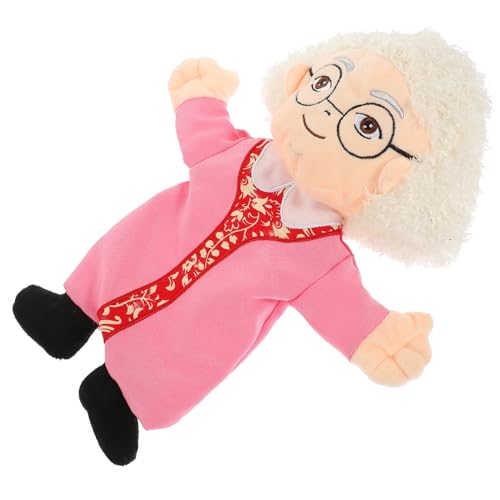 JUMPLAWN Handpuppen für Realistische Großeltern Handpuppe aus Interaktive Geschichtenerzähler für Eltern Spiele Exquisite Verarbeitung Fördert Motorik und Soziale von JUMPLAWN