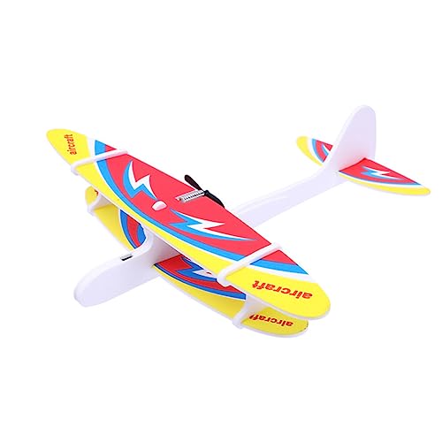 JUMPLAWN Handwurf Flugzeug aus Wiederaufladbar für Freien für Jungen und Fördert Praktische Fähigkeiten und Eltern Junge Mädchen Beziehungen von JUMPLAWN