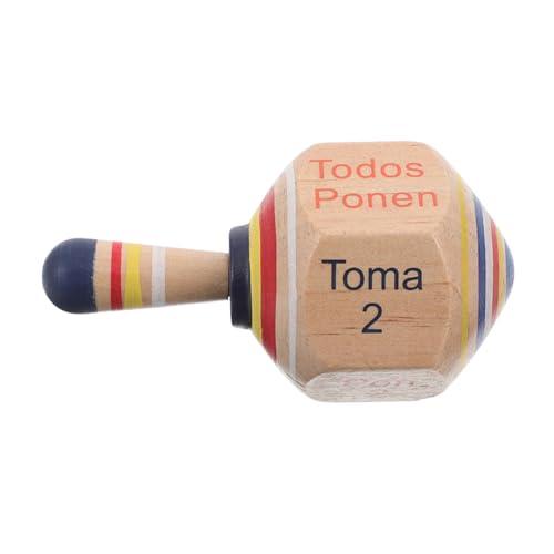 JUMPLAWN Holz Party Favor Holz Gyro Handgefertigt Glatter Drehspaß Kompakt Tragbar für Mädchen und Jungen Aktivitäten von JUMPLAWN