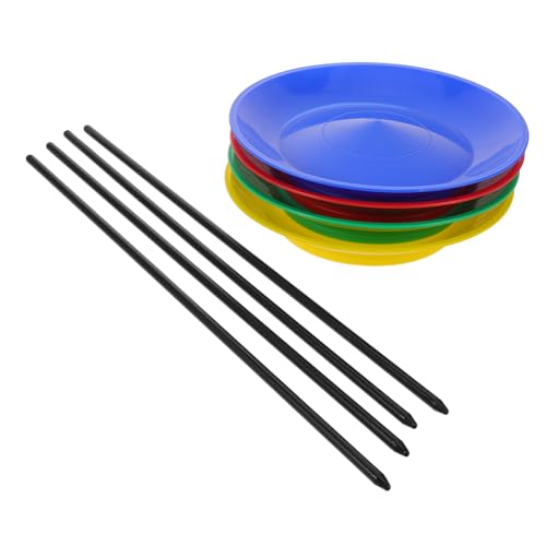 JUMPLAWN Jonglierscheiben Jonglierplatten-Set Jonglierteller Mit Stab Mit Handstäben Weiche Spinnplatte Zirkustrickspielzeug Bunte Jonglierteller Zirkus Jonglierspielzeug Plastik JUMPLAWN Jonglierscheiben Jonglierplatten-Set Jonglierteller Mit Stab Mit Handstäben Weiche Spinnplatte Zirkustrickspielzeug Bunte Jonglierteller Zirkus Jonglierspielzeug Plastik von JUMPLAWN