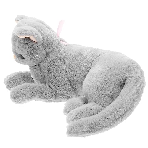 JUMPLAWN Plüsch Kätzchen Spielzeug Realistische Katzenfigur Für Dekorative Tierfigur Für Zuhause Als Für Kreative Wohnraumgestaltung von JUMPLAWN