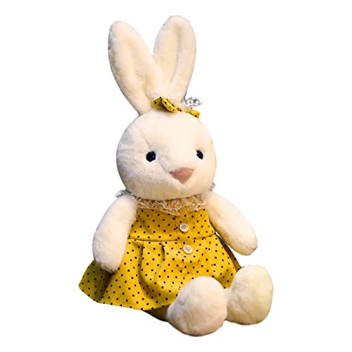JUMPLAWN Kawaii Plüsch Hasenpuppe Weiches Kaninchen Kuscheltier Für Vielseitig Einsetzbar Dekoration Oder Zuhause Und Büro von JUMPLAWN