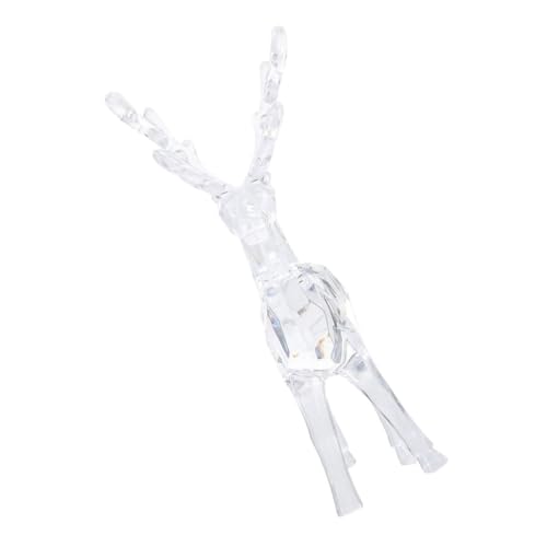JUMPLAWN Klare Acryl Rentier Figur Weihnachts Deko Süßes Hirschornament Lebensechte Rentier Statue Transparente Acryl Hirschfigur Für Festliche Tischdekoration JUMPLAWN Klare Acryl Rentier Figur Weihnachts Deko Süßes Hirschornament Lebensechte Rentier Statue Transparente Acryl Hirschfigur Für Festliche Tischdekoration von JUMPLAWN