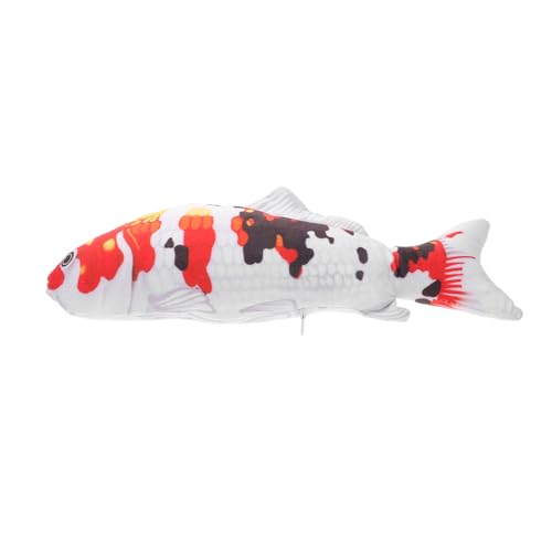 JUMPLAWN Koi Fisch Plüschkissen Niedliches Stofftier Umarmbares Koi für Jungen und Lehrreiches Weiches Kissen für Jede Gelegenheit von JUMPLAWN