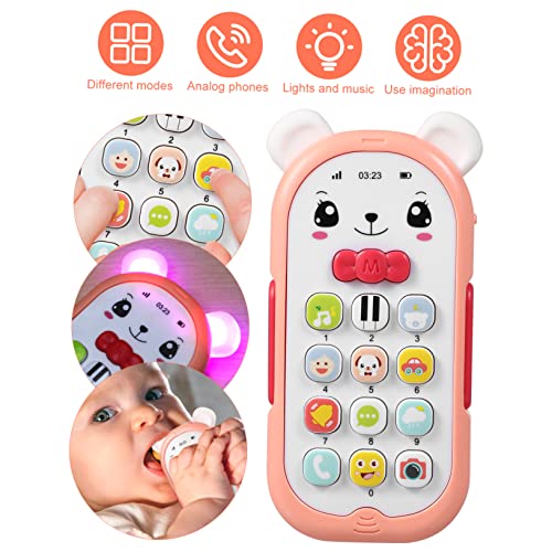 JUMPLAWN Kreatives Telefonspielzeug mit Musik und Licht Pädagogisches Handyspielzeug für Kleinkinder Hellrosa Lernspielzeug für Monate JUMPLAWN Kreatives Telefonspielzeug mit Musik und Licht Pädagogisches Handyspielzeug für Kleinkinder Hellrosa Lernspielzeug für Monate von JUMPLAWN
