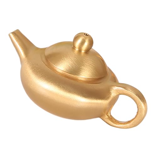 JUMPLAWN Küchenzubehör für Puppenstuben Mini-Teekannen-Ornament Figur Teekessel Wasserkocher Dekoration Zubehör für Puppenhausmodelle Messing Golden JUMPLAWN Küchenzubehör für Puppenstuben Mini-Teekannen-Ornament Figur Teekessel Wasserkocher Dekoration Zubehör für Puppenhausmodelle Messing Golden von JUMPLAWN
