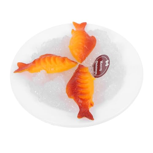 JUMPLAWN Künstliche Servierplatte Mit Meeresfrüchten – Realistischer Künstlicher Fisch, Miniatur-mahlzeitmodell, Dekorative Sammlerfigur Für Partys, Küche, Zuhause, Fotografie, 9 cm JUMPLAWN Künstliche Servierplatte Mit Meeresfrüchten – Realistischer Künstlicher Fisch, Miniatur-mahlzeitmodell, Dekorative Sammlerfigur Für Partys, Küche, Zuhause, Fotografie, 9 cm von JUMPLAWN