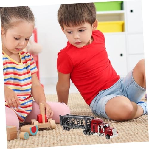 JUMPLAWN LKW Modell Miniatur Lastwagen Dekoration Kompakt Stilvoll Geschenk für LKW Liebhaber Schmuck für Zuhause und Büro Robustes Sammlerstück von JUMPLAWN