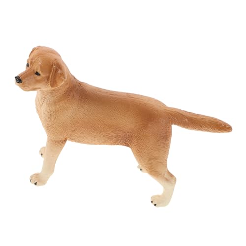JUMPLAWN Labrador Hund Figurine Realistisches Spielzeugmodell aus Kindersicheren Materialien für Fantasievolles und Kognitive Entwicklung für Dekoration von JUMPLAWN
