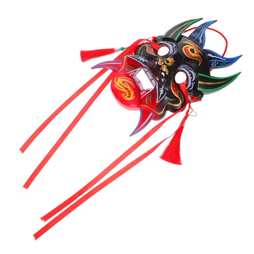 JUMPLAWN Mardi Gras-maskenmaske, Handbemalt, Traditionelle Chinesische Opernmaske, Cosplay-gesichtsbedeckung Für Halloween-karnevalsparty JUMPLAWN Mardi Gras-maskenmaske, Handbemalt, Traditionelle Chinesische Opernmaske, Cosplay-gesichtsbedeckung Für Halloween-karnevalsparty von JUMPLAWN