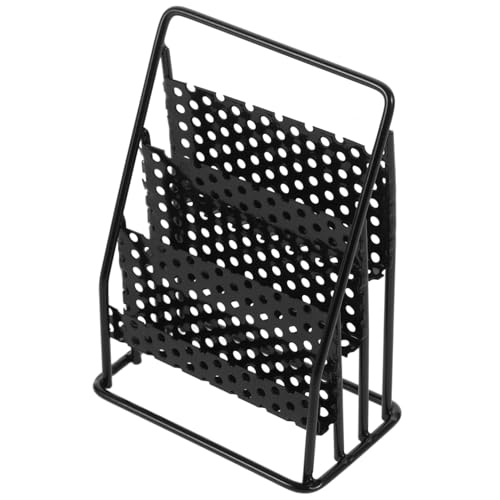 JUMPLAWN Maßstab Metall Bücherregal Modell mit Realistischem Design Robust Vielseitig für Puppenmöbel und DIY Szenen von JUMPLAWN