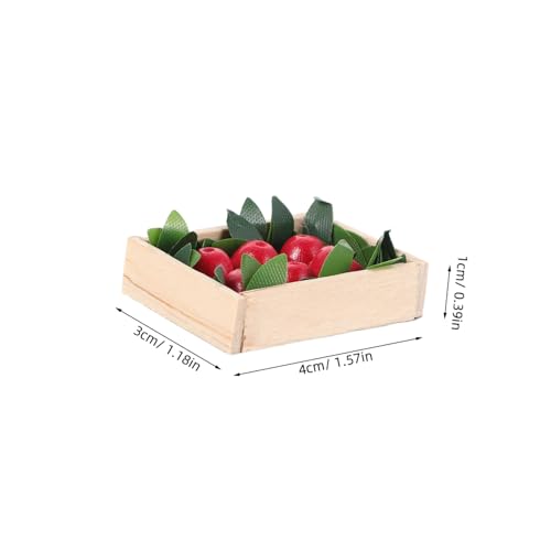 JUMPLAWN Maßstab Realistisches Obst Modell für Puppenhaus Dekoration Sammelobjekt Charmantes Mini Lebensmittel Accessoire von JUMPLAWN