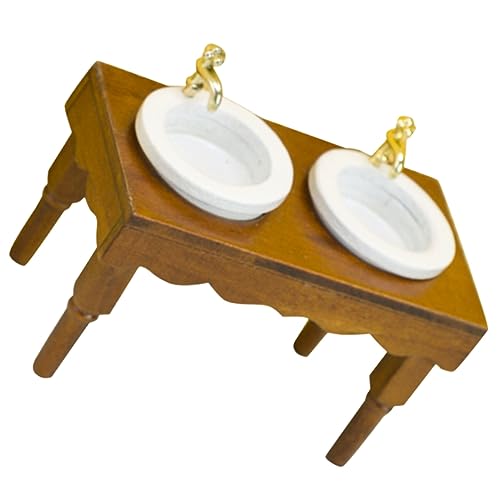 JUMPLAWN Mini-Badezimmermöbel klein Produkte Miniatur-Badezimmerschrank aus Holz Puppenhaus Badezimmerdekoration Simulationswaschbecken Puppenhaus-Waschbecken Miniaturen JUMPLAWN Mini-Badezimmermöbel klein Produkte Miniatur-Badezimmerschrank aus Holz Puppenhaus Badezimmerdekoration Simulationswaschbecken Puppenhaus-Waschbecken Miniaturen von JUMPLAWN