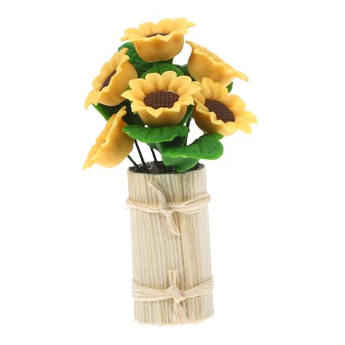 JUMPLAWN Mini Blumen Basteltopf Dekorationen Hochzeit Fensterbank Garten Miniatur Puppenhaus Künstliche Ornamente Künstliche Blumen Realistisches Puppenhaus Zubehör Mini von JUMPLAWN