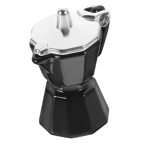 JUMPLAWN Mini Foto Requisite Süßes Maschinenzubehör Szene Tragbarer Wasserkocher Kaffeemaschine Schreibwaren Mokka Puppen Miniaturen Töpfe Heim Espresso Rollenspiel von JUMPLAWN