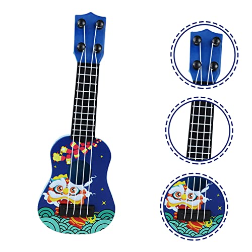 JUMPLAWN Mini Gitarrenmodell Ukulele Musikinstrument Dekoration Realistische Form Leicht Naturgetreu für Mikrohaus Stabiles Material als Fotorequisite und Sammlerstück von JUMPLAWN