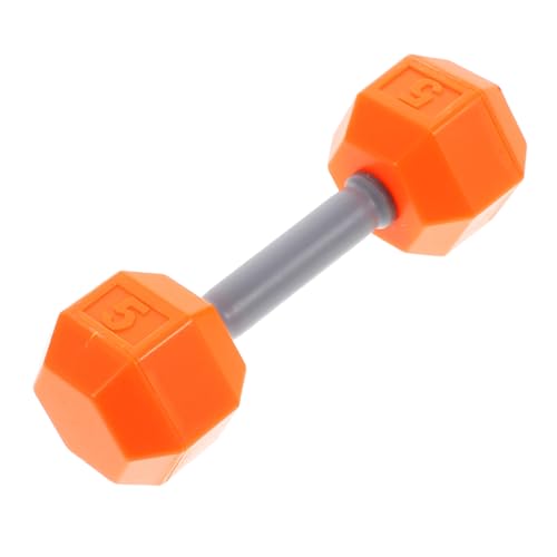 JUMPLAWN Mini Hanteln Schreibtisch Dekoration Faltbarer Mülleimer Sporthosenkorb Drähte Vorschullogo Airless Mülleimer Programmierbares Düsenset Dekoration Für Jungen Orange von JUMPLAWN