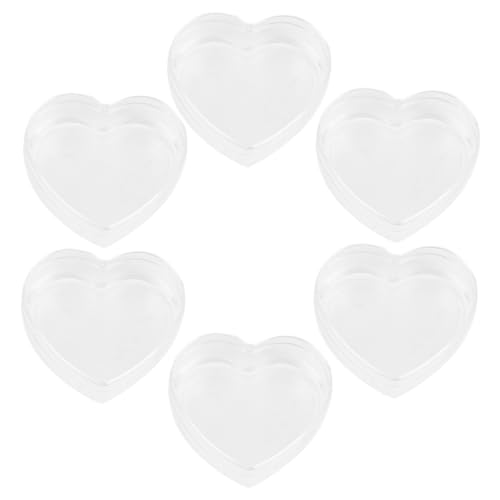 JUMPLAWN Mini Herzförmige Aufbewahrungsboxen Klare Kunststoffbehälter Für Süßigkeiten Dekorative Mini Boxen Für Puppenhauszubehör Und Kleine Haushaltswerkzeuge JUMPLAWN Mini Herzförmige Aufbewahrungsboxen Klare Kunststoffbehälter Für Süßigkeiten Dekorative Mini Boxen Für Puppenhauszubehör Und Kleine Haushaltswerkzeuge von JUMPLAWN