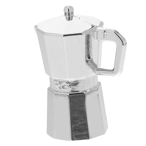 JUMPLAWN Mini-Kaffeekanne Puppenhaus Miniatur kleine Kaffeekanne Stellen Sie Sich eine Kaffeekanne vor realistische Kaffeekannenstatue Mini-Kessel Metall Silver JUMPLAWN Mini-Kaffeekanne Puppenhaus Miniatur kleine Kaffeekanne Stellen Sie Sich eine Kaffeekanne vor realistische Kaffeekannenstatue Mini-Kessel Metall Silver von JUMPLAWN