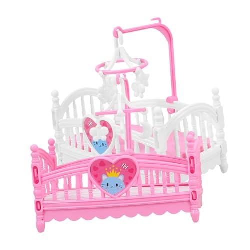JUMPLAWN Mini Kinderbett Für Puppenhaus Dekorative Miniatur Puppenkrippe Und Schlafzimmer Möbel Zubehör Für Puppenhaus Dekoration JUMPLAWN Mini Kinderbett Für Puppenhaus Dekorative Miniatur Puppenkrippe Und Schlafzimmer Möbel Zubehör Für Puppenhaus Dekoration von JUMPLAWN