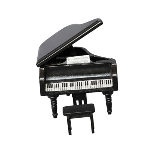 JUMPLAWN Mini-Piano-Modell -Klavier Spielzeughaus Miniatur Moderne Puppenstubenmöbel Mini- Mikro Puppenmöbel Kleines Hauszubehör Puppenhaus-Layout Kleines Hausgerät Holz Black JUMPLAWN Mini-Piano-Modell -Klavier Spielzeughaus Miniatur Moderne Puppenstubenmöbel Mini- Mikro Puppenmöbel Kleines Hauszubehör Puppenhaus-Layout Kleines Hausgerät Holz Black von JUMPLAWN