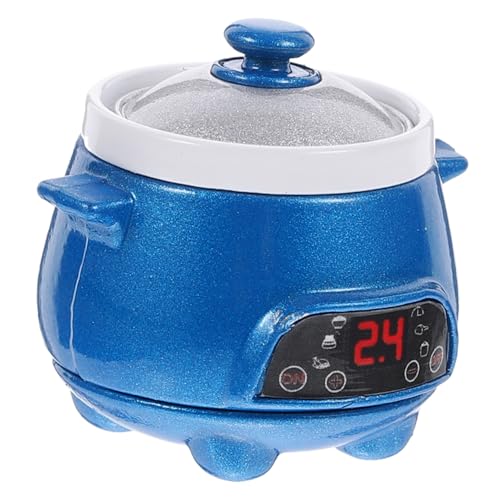 JUMPLAWN Mini Reiskocher Spielzeugmodelle Küche Kochen Spielküche Mini Küchengeschirr Simulation Reiskocher Küchenkochgeschirr Wasserkocher Möbel von JUMPLAWN